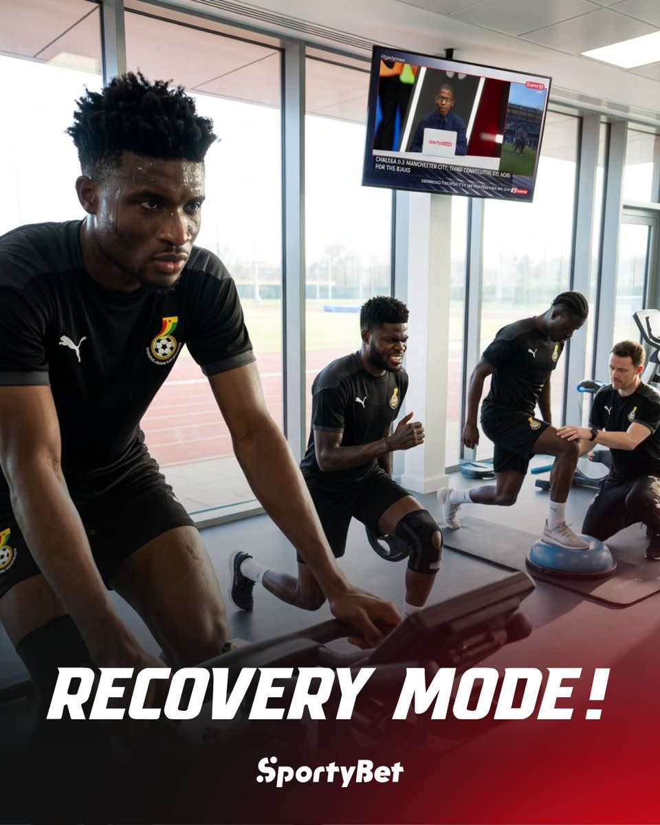 sportybetgh's tweet image. Partey, Kudus, and Kamaldeen are working overtime to ensure they're ready before the 2026 World Cup! 💪🏾⭐

#BlackStars #RoadTo2026 #SportyBet