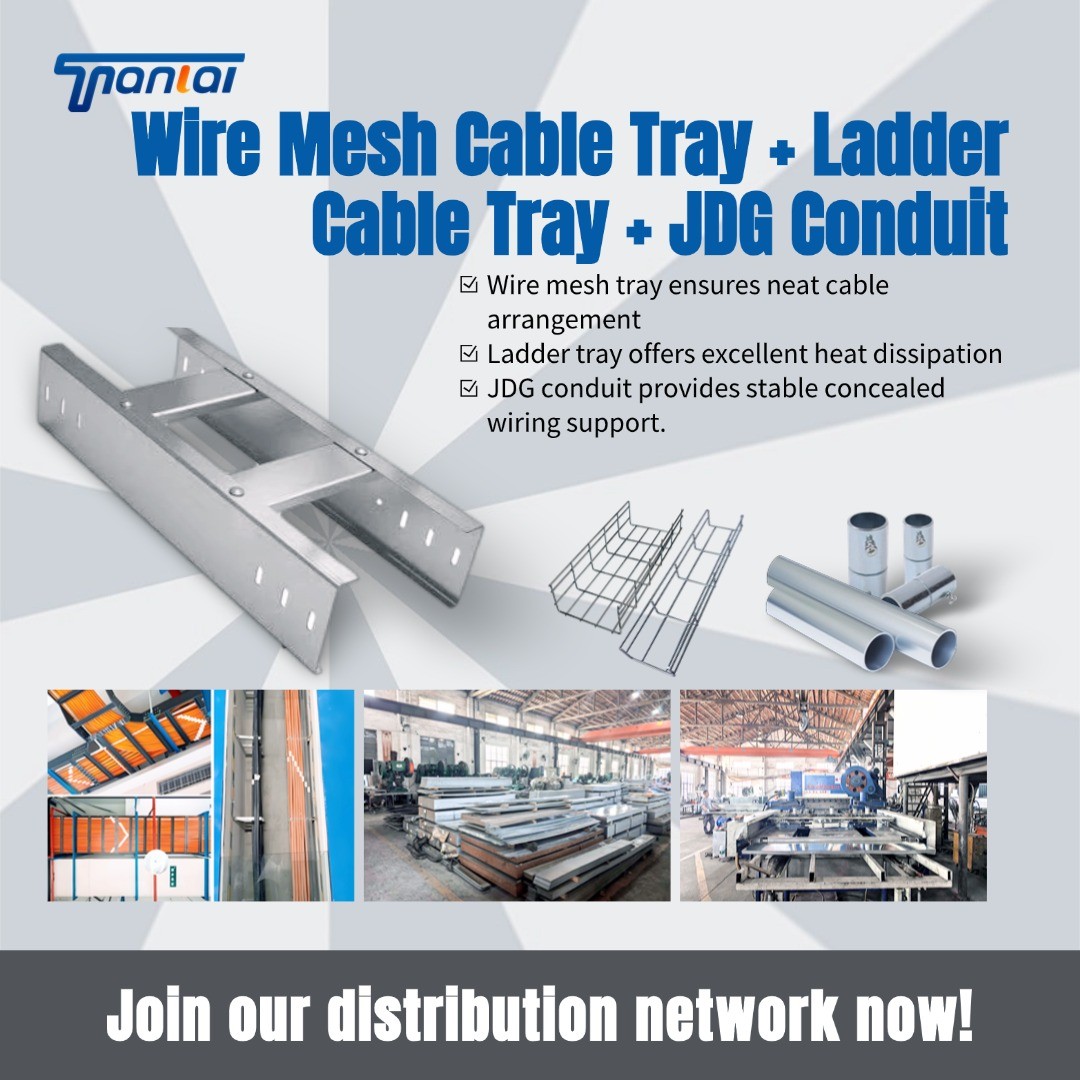 tl_cabletray's tweet image. Tired of messy cables? ✨ Our wire mesh &amp;amp; ladder cable trays plus JDG conduit offer clean, durable industrial management. Partner with us as a distributor! 🔧🔥
Visit tlcabletray.com
#CableManagement #IndustrialSolutions #DistributionNetwork #LadderCableTray #JDGConduit