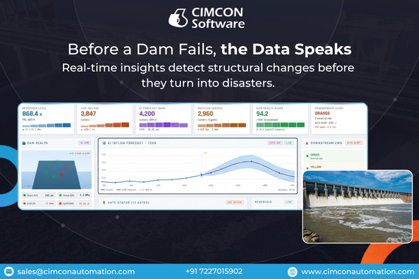 CIMCONAutomatio's tweet image. India has 1,289+ aging dams. Most are still monitored by periodic inspection.
Failures don't start on the surface — they build inside, silently.
CIMCON tracks pore pressure, seepage &amp;amp; movement in real time — 24/7.
Before a dam fails, the data speaks.
#DamSafety #Smartwater