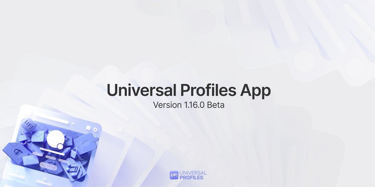 ERC725Account's tweet image. Universal Profiles Mobile 1.16.0 is out. 🆙

• Fixes for issues causing app freezing at launch
• Improved app loading and network switching speed
• Share your profile.link from the app directly to social media or messages
• Identicon selection during profile