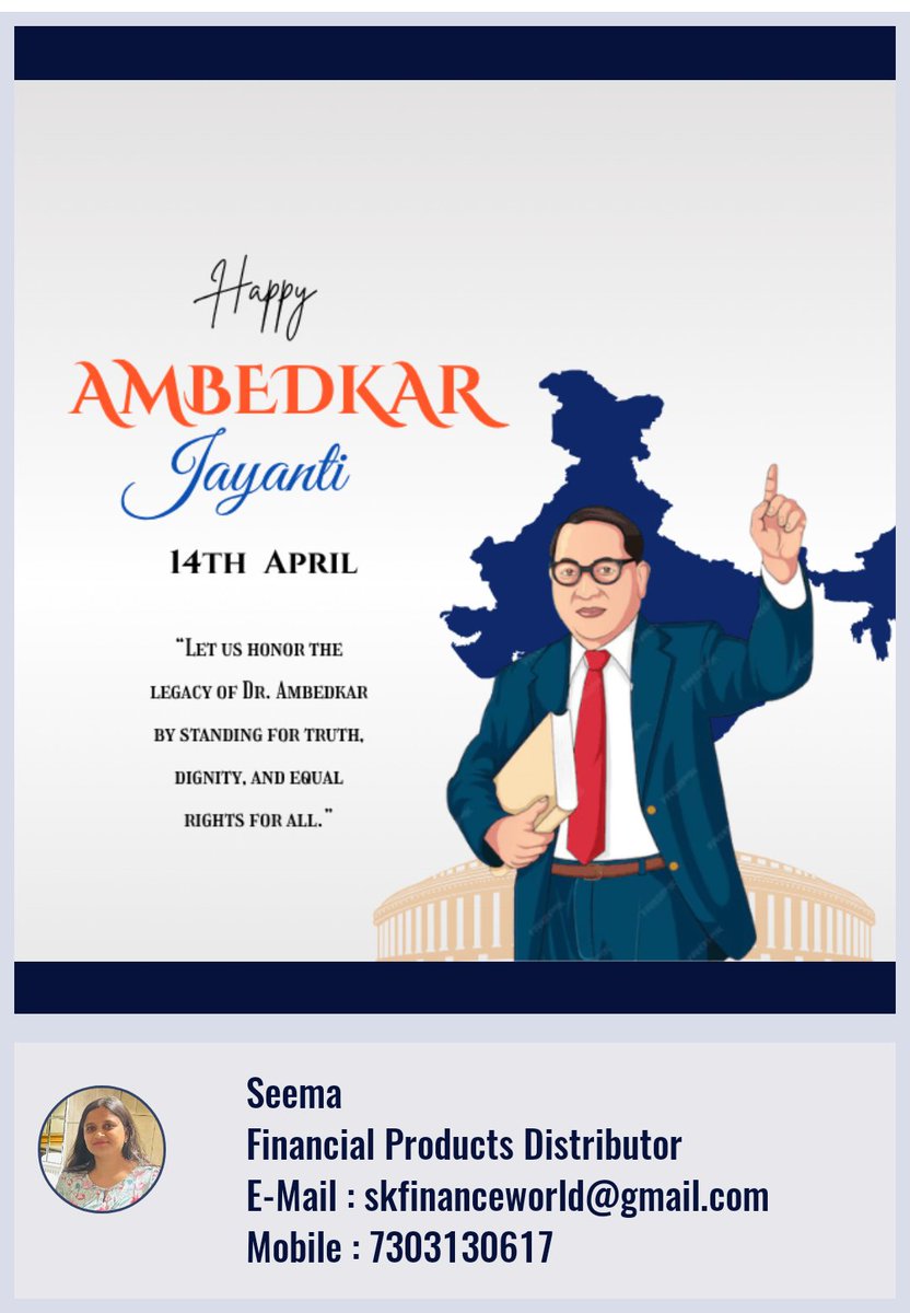 Seema13th's tweet photo. ￼

Dr. B.R. Ambedkar, a person who focus on education, equality, and self-respect for all.. https://t.co/kOSvqhpkyv