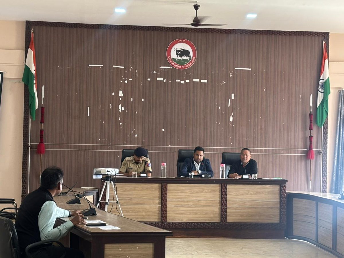 DC_MKG's tweet photo. The monthly meeting of DPDB, Mokokchung was held on 14 April 2026 in the Conference Hall of the Deputy Commissioner, Mokokchung under the chairmanship of Shri. Ajit Kumar Verma, IAS, Deputy Commissioner, Mokokchung. https://t.co/WIBMNLrg3z