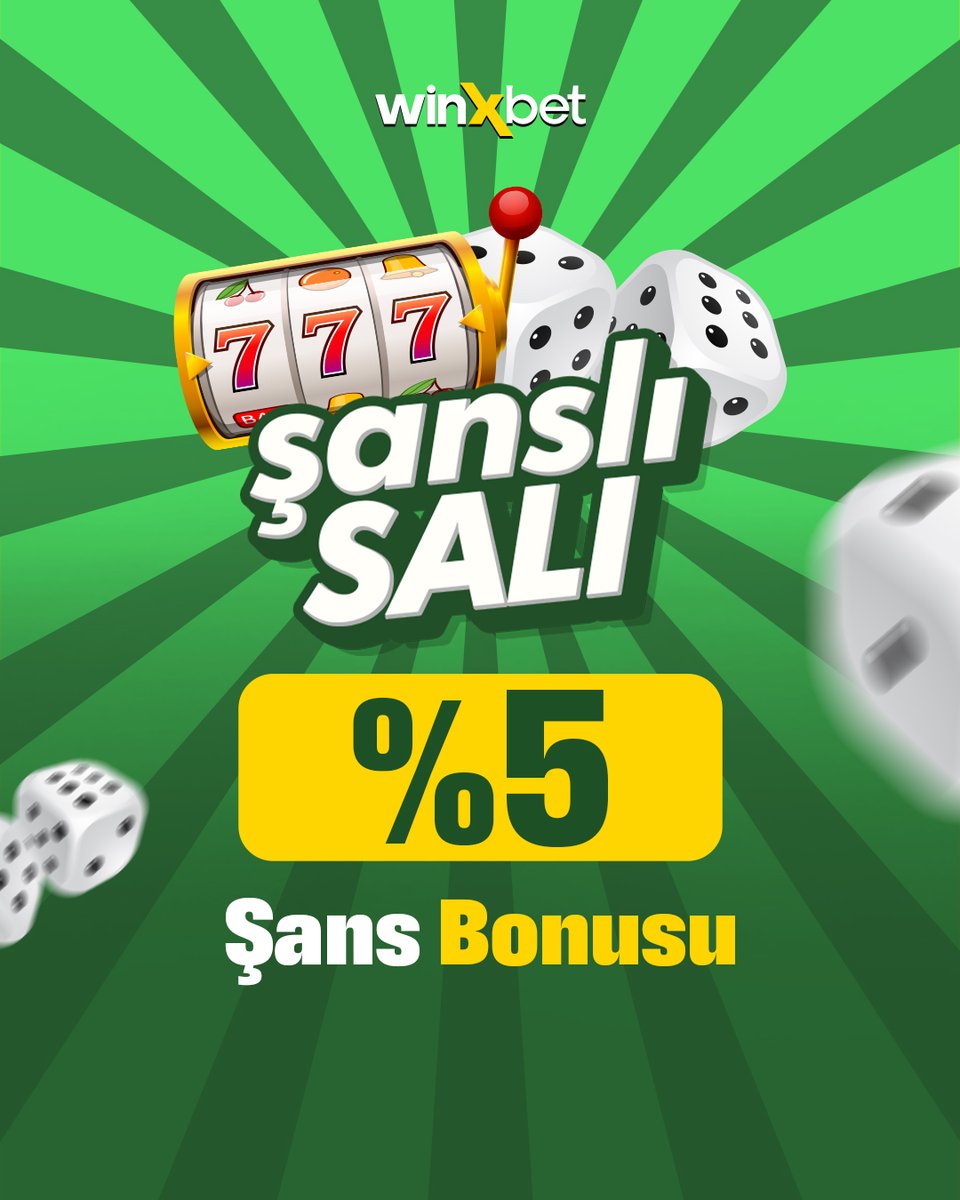 winxresmi's tweet photo. Winxbet’te Günlerden Şanslı Salı! 🎲

Her Salı 1.000₺ ve üzeri kayıplarına %5 Şans Bonusu ekleniyor! 🎉

😎 Winxbet’te Salı günü de boş geçmez, şans geri döner! 🏆

🍀Bonusun şans getirsin, oyun yeniden başlasın!

Detaylar için: https://t.co/Gl4aQpJndk 

#Winxbet https://t.co/3FlOUzSH2Y