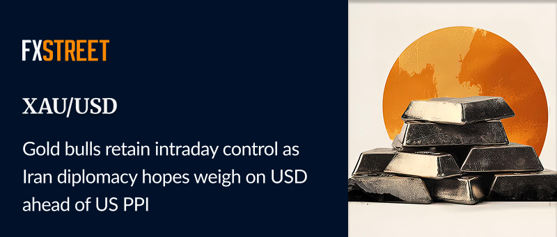FXStreetNews's tweet image. ⤴️ #Gold attracts follow-through buyers as hopes for Iran diplomacy undermine the USD.

🏛️ Doubts over future rate moves by the #Fed also weigh on the USD.

💰 #Inflation risks due to the instability in the Strait of Hormuz could limit USD losses.

Check this out 👇