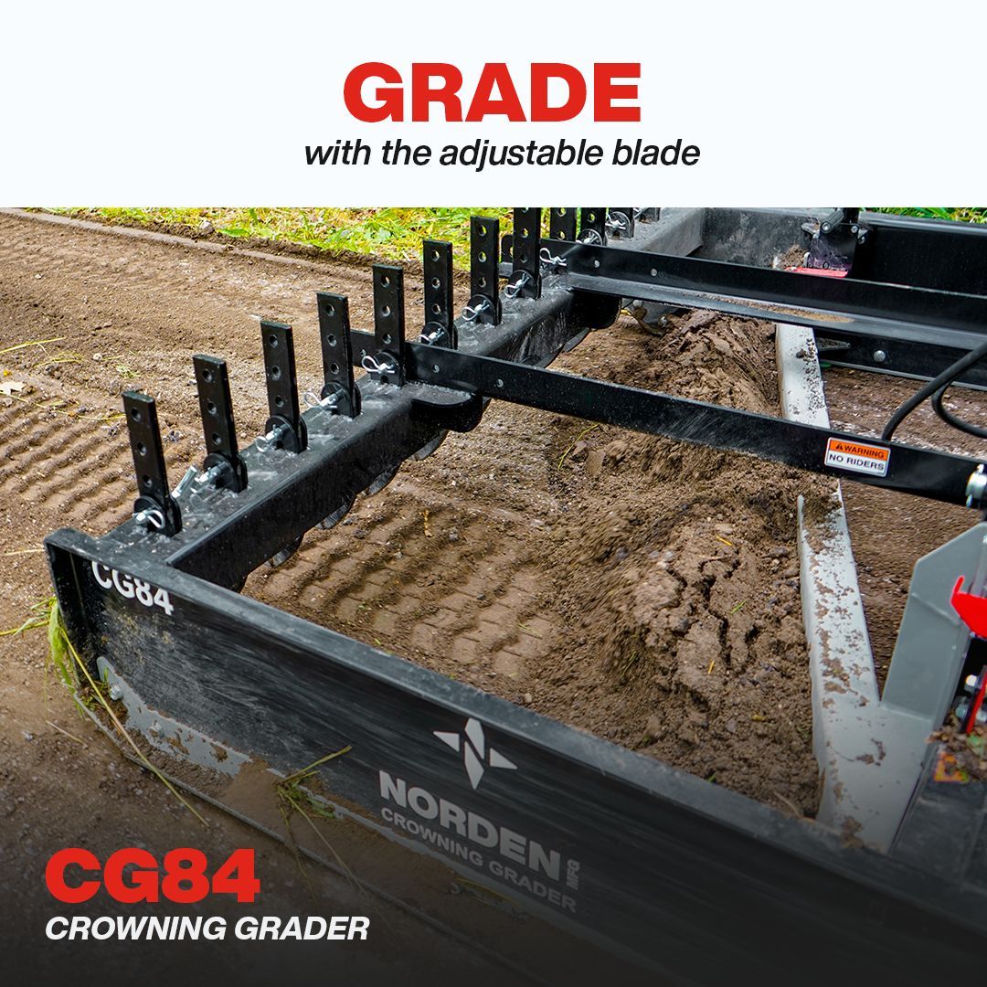 NordenMfg's tweet image. You're not just grading your driveway you're upgrading it.
The Norden Crowning Grader rips up and grades driveways with ease. Creating a durable surface, built to last and saves you money. 

Made with 100% USA Steel right here in North Bloomfield OH, USA. 🇺🇸 

#heavyduty