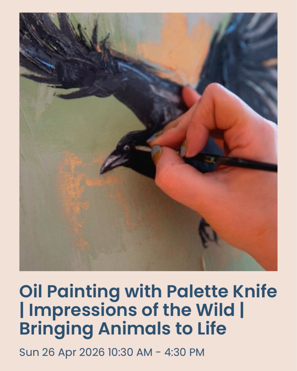 DearUniverse_cs's tweet photo. There are a few spaces left in some of the workshops I’m running as part of my exhibition at Made in Stirling… you can book your place here:
https://t.co/ZQ5MalC2ld
No experience needed, they will be lovely days of painting with palette knives for any level. Lunch and arty chat included!
☺️🎨🖌️👩‍🎨