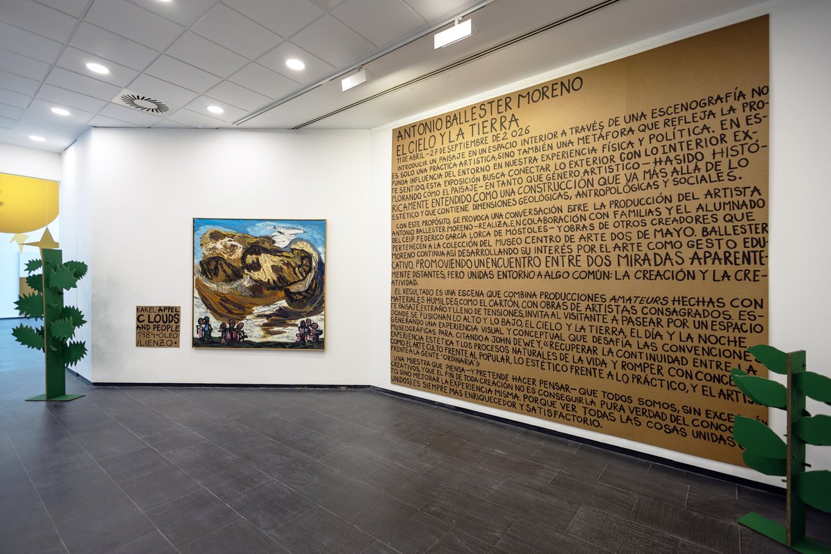 FeriaArco's tweet photo. El @CA2M_Madrid presenta “El cielo y la tierra”, una exposición de lectura de las colecciones del #MuseoCA2M y de la #FundaciónARCO concebida por Antonio Ballester Moreno.

📆 Hasta el 27 SEPT
➡️ Más información: https://t.co/JN3MEc6VT8 https://t.co/tj6zG7YTZH
