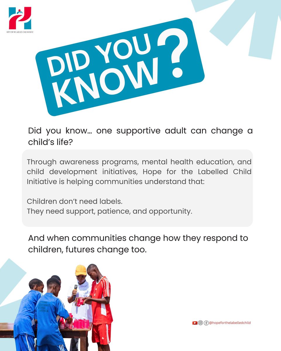 hlcinitiative's tweet photo. Words children hear often become the story they believe “too stubborn,” “too slow,” “too difficult.” At Hope for the Labelled Child Initiative, we promote empathy and support to change these labels into understanding. Every child deserves to feel valued and confident. https://t.co/jJeJyoSuhV