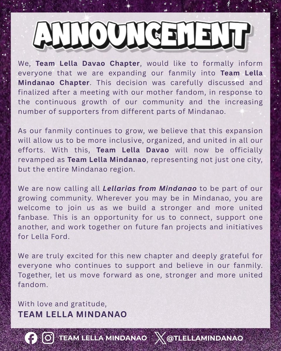 Team Lella Mindanao tweet media