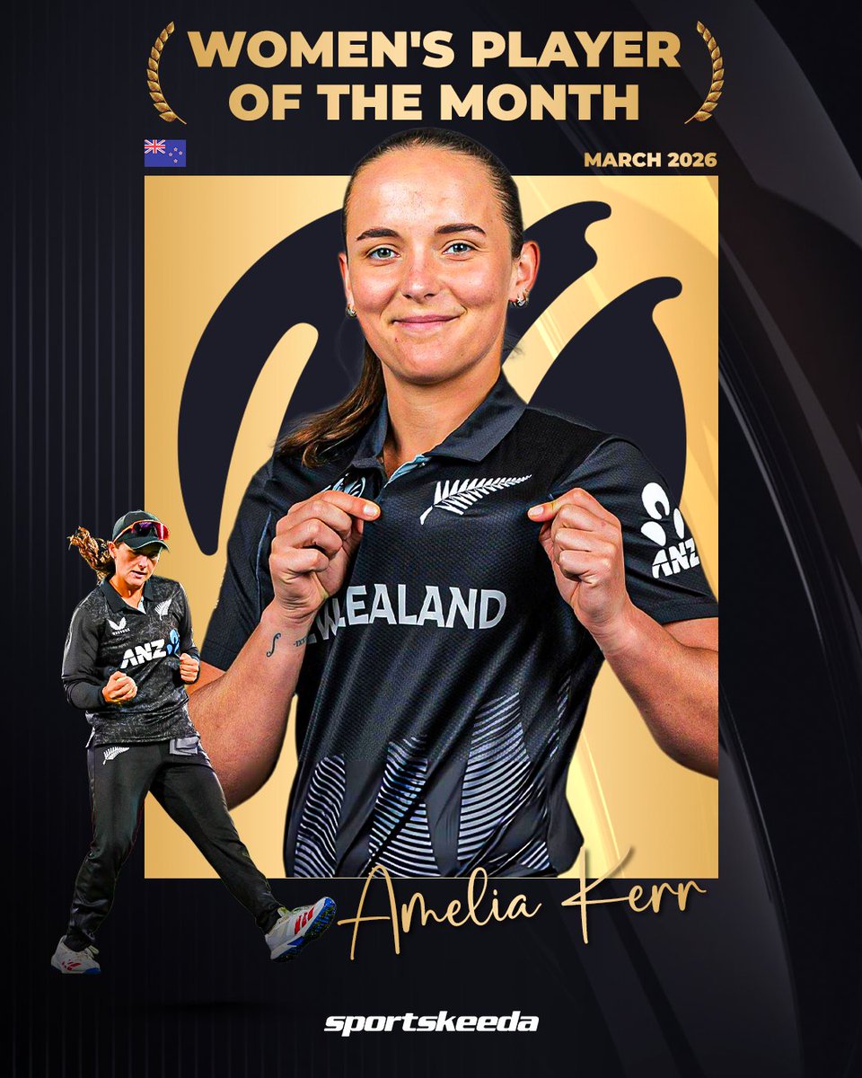 Sportskeeda's tweet image. 𝗜𝗖𝗖 𝗣𝗟𝗔𝗬𝗘𝗥𝗦 𝗢𝗙 𝗧𝗛𝗘 𝗠𝗢𝗡𝗧𝗛 🌟🏏

Sanju Samson bags the Men’s honour, while Amelia Kerr shines with the Women’s award for March 💫

#SanjuSamson #AmeliaKerr #ICC #Sportskeeda
