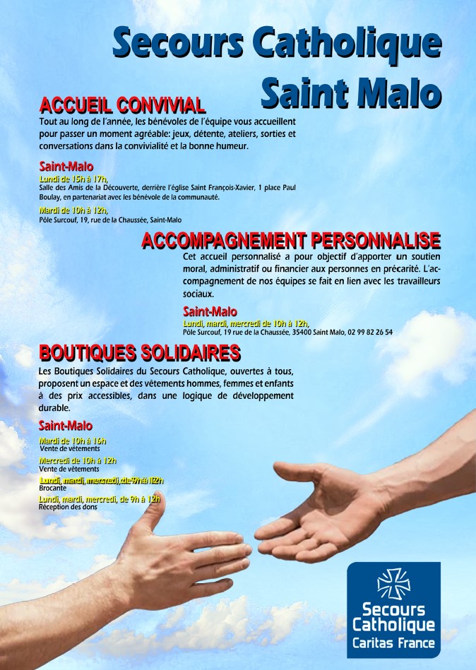 Le Secours Catholique accueille, avec les autres bénévoles des ADLD les personnes désireuses de passer un moment convivial et d’échanger autour d’un petit café…

saintvincentdepaul-saintmalo.fr/agenda-infos-e…