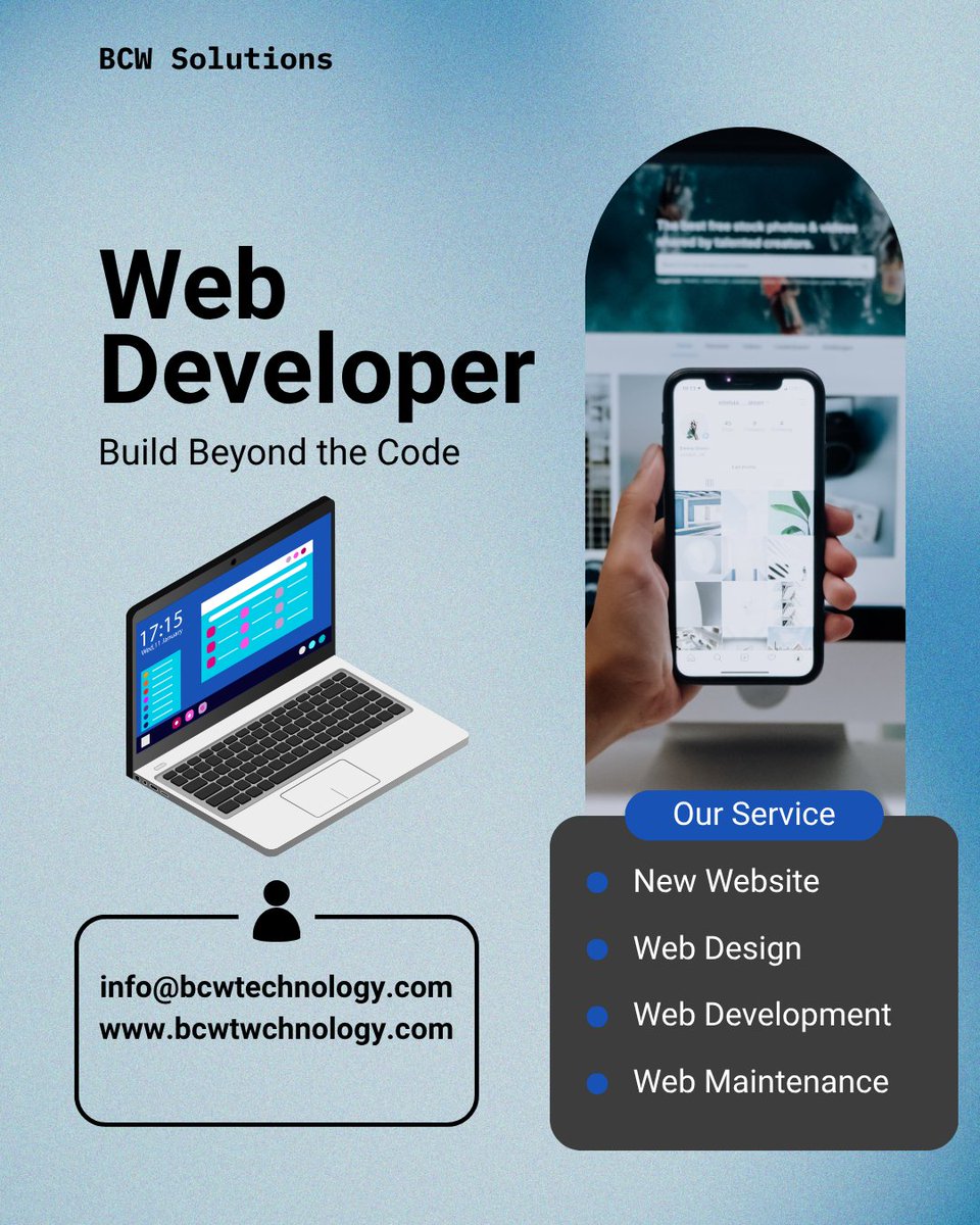 BCWtechnology's tweet photo. Behind every successful brand is a powerful digital foundation. 🏗️🌐

Whether you are scaling a startup or refreshing an established business, the right tech partner makes all the difference. At BCW Technology, we don't just offer service we offer the technical expertise you need https://t.co/SFops6nGIe