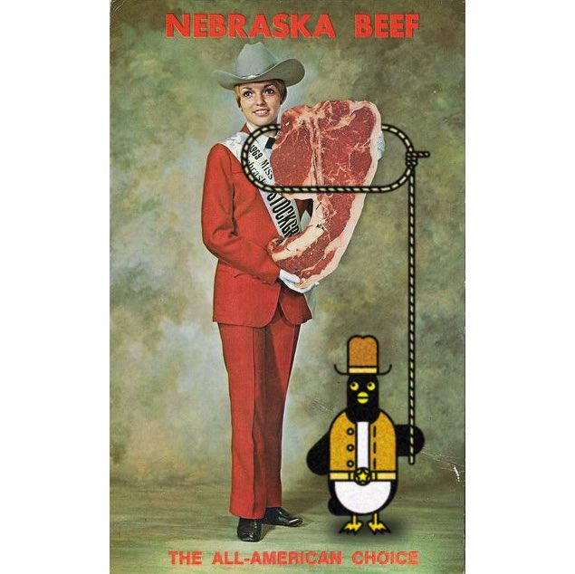 Stukuls's tweet image. Nice to meat you.

#meat #vegan #cowboy #penguin #steak