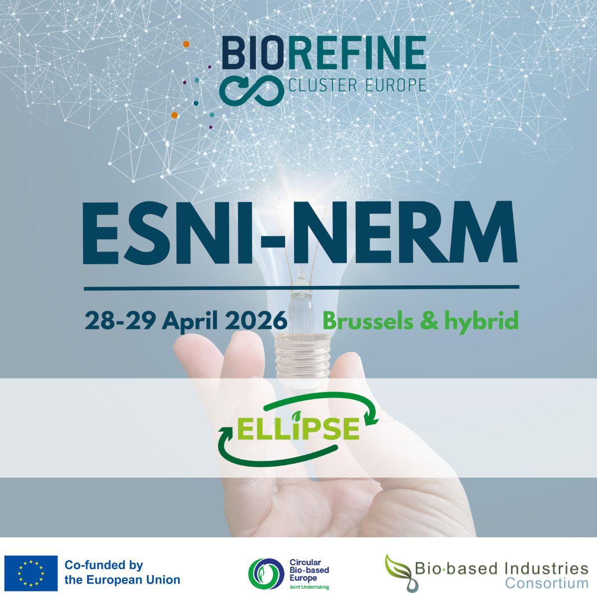 ELLIPSE_Project's tweet photo. 🌱Exciting news!
#ELLIPSE will participate in ESNI-NERM 2026, the flagship event on nutrient recycling ♻️📅 28 April | 15:45
Join our session on wastewater treatment &amp; material recovery aligned with new directives.
🔗 More info https://t.co/ysBvhDdwV1 https://t.co/3sO5bgBxmk