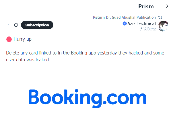 adeebsf's tweet photo. @bookingcom 
Is that true? https://t.co/uOHpOwd2XV