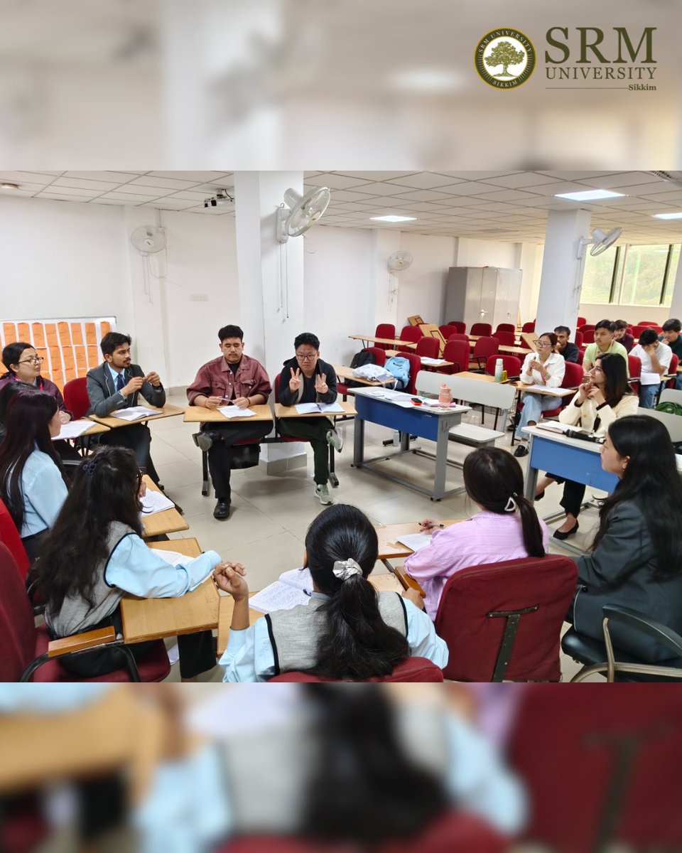 SrmSikkim's tweet image. An insightful session by Aanchal, Chartered Accountant &amp;amp; Founder of EduBeads, during the Professional Skills Development program at SRM University Sikkim.

#srmus #SRMUniversitySikkim #SkillDevelopment