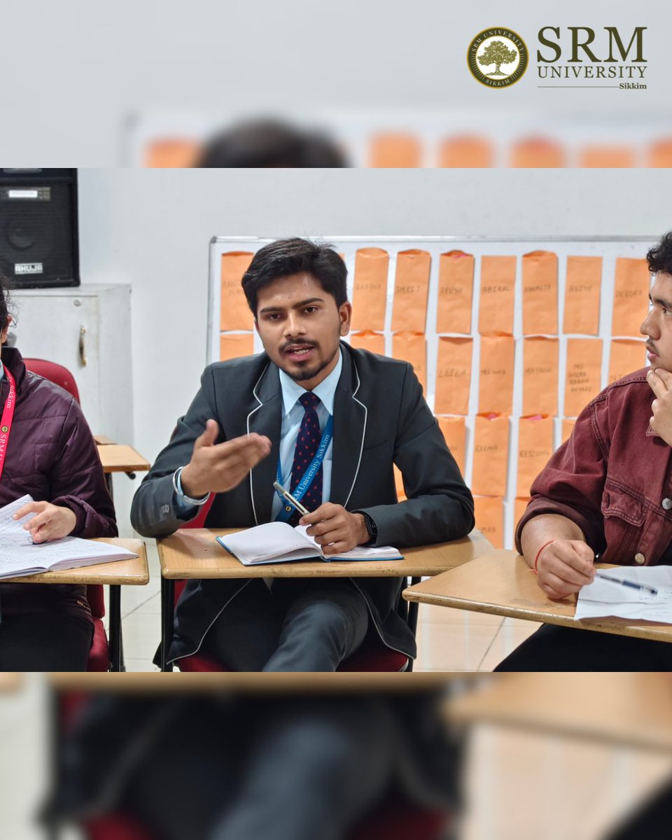 SrmSikkim's tweet image. An insightful session by Aanchal, Chartered Accountant &amp;amp; Founder of EduBeads, during the Professional Skills Development program at SRM University Sikkim.

#srmus #SRMUniversitySikkim #SkillDevelopment