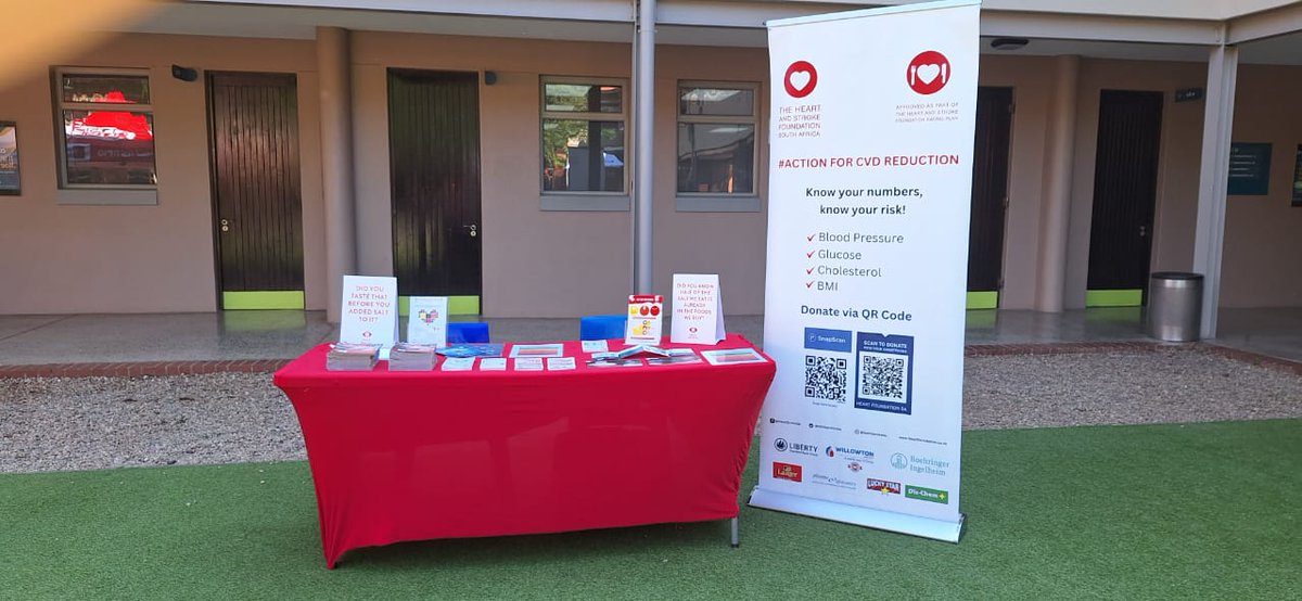 SAHeartStroke's tweet image. Our Durban team out at Emeris Durban North for Wellness Day❤️. #HSFSA #Heartandbrainhealth #Healthyliving