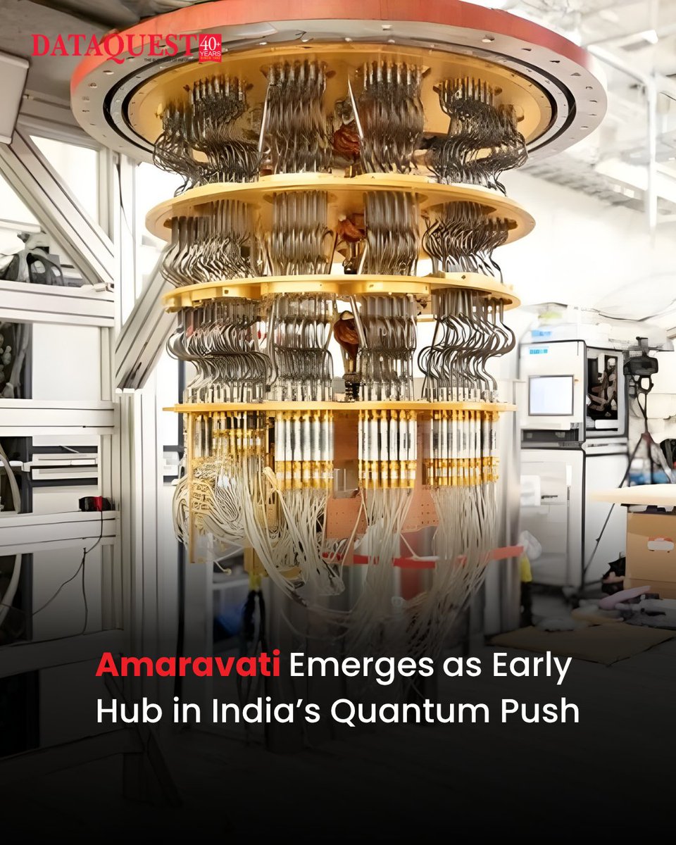 dataquestindia's tweet photo. Andhra Pradesh launches India’s first quantum test facilities in Amaravati, building indigenous infrastructure and positioning itself as an early hub for quantum research and innovation.
@SRMUAP @nqmdst 

https://t.co/5U28LioueW

#Dataquest #Amaravati #Quantum #semiconductor https://t.co/oVpQB0b9H9
