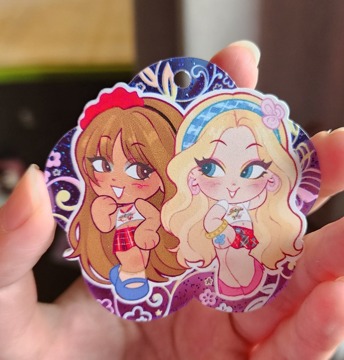 sunnyspavillion's tweet image. waitt i forgot my stateside keychains arrived too but i havent attached the clasps 😭 #cf22