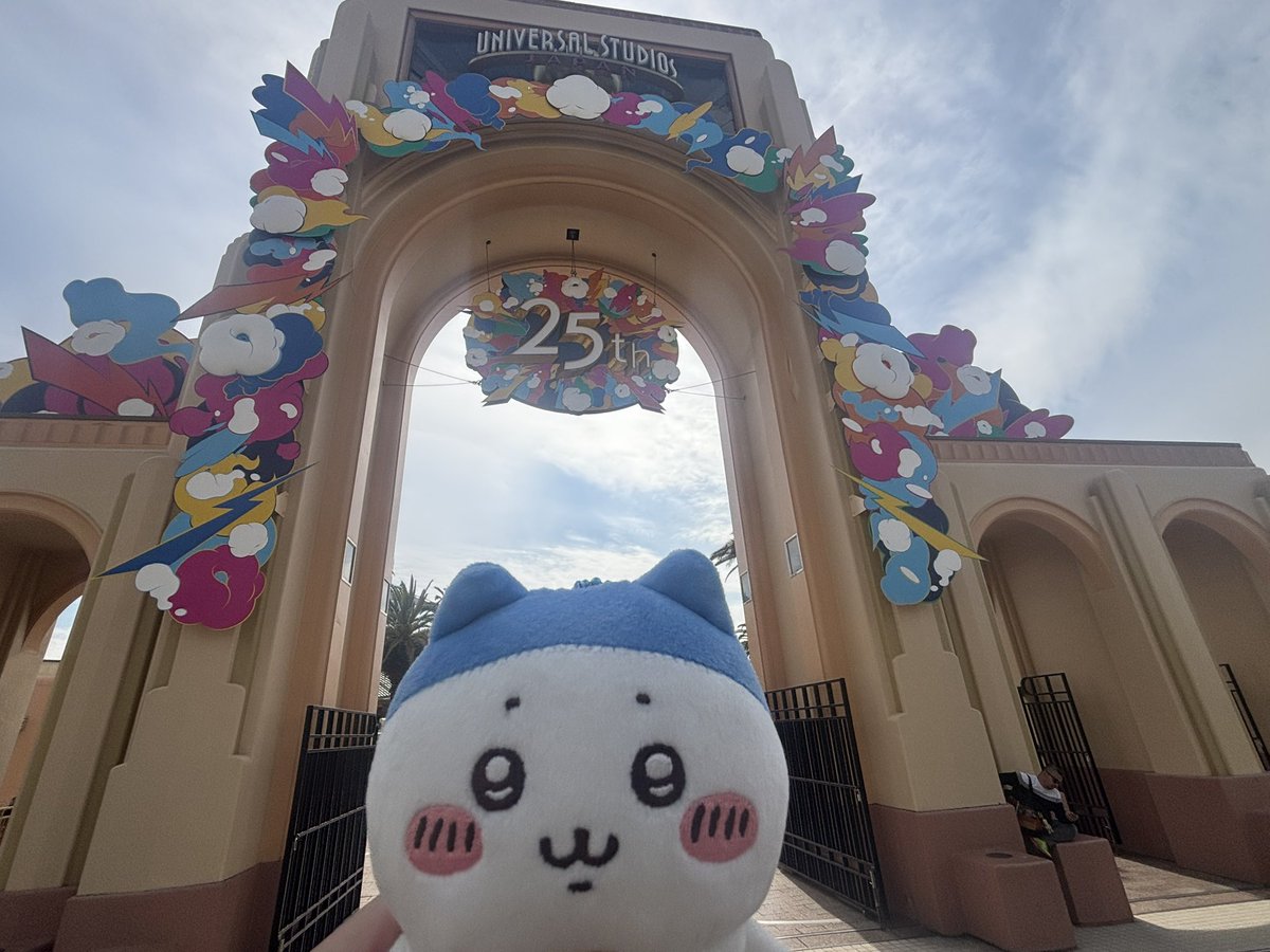 久々ユニバ🌏ちょこっとだけど空いてたし楽しかった✨✨
ハチワレたち4人も楽しんでた😆
今はもう別の場所で飲んでます🍻
