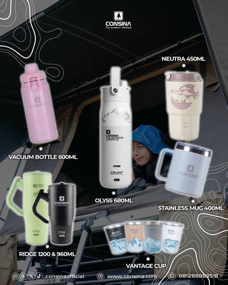 ConsinaOfficial's tweet image. Kunjungi consina.com dan katalog @consina_adventure_catalog untuk berbagai produk-produk terbaik Consina lainnya.

#consina #consinaadventure #consinaindonesia #travelling #campervan
