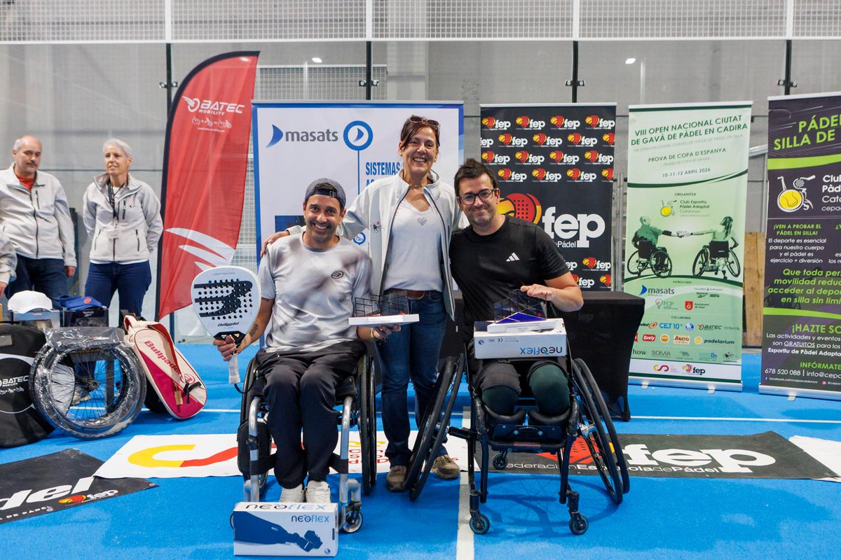 padelfederacion's tweet image. 🏆 El VIII Open Nacional Ciutat de Gavà de Pádel en Silla ya es parte de la historia de nuestro deporte.
La cita, celebrada este fin de semana en Padelarium de Gavà, se convierte en la primera prueba oficial disputada dentro de la estructura de la #FEP