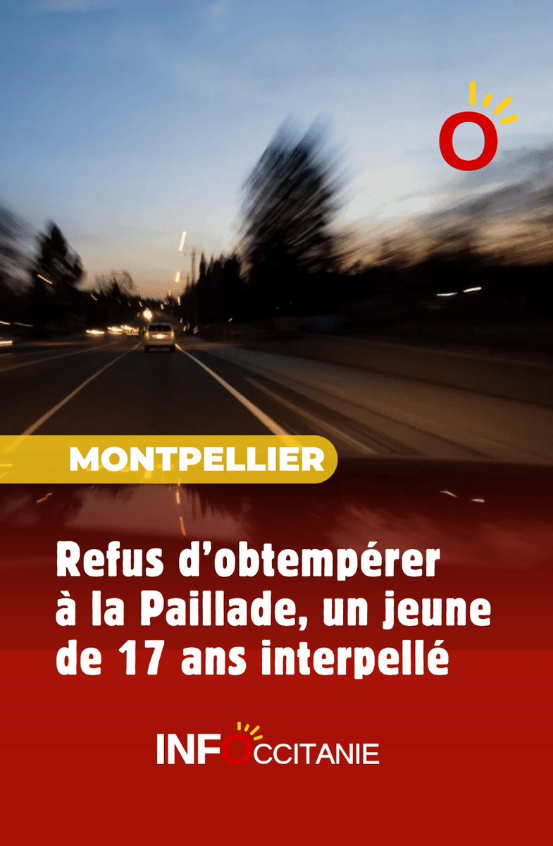 infoccitanie's tweet image. #Montpellier : Refus d’obtempérer à la Paillade, un jeune de 17 ans interpellé ➡️ infoccitanie.fr/montpellier-re…