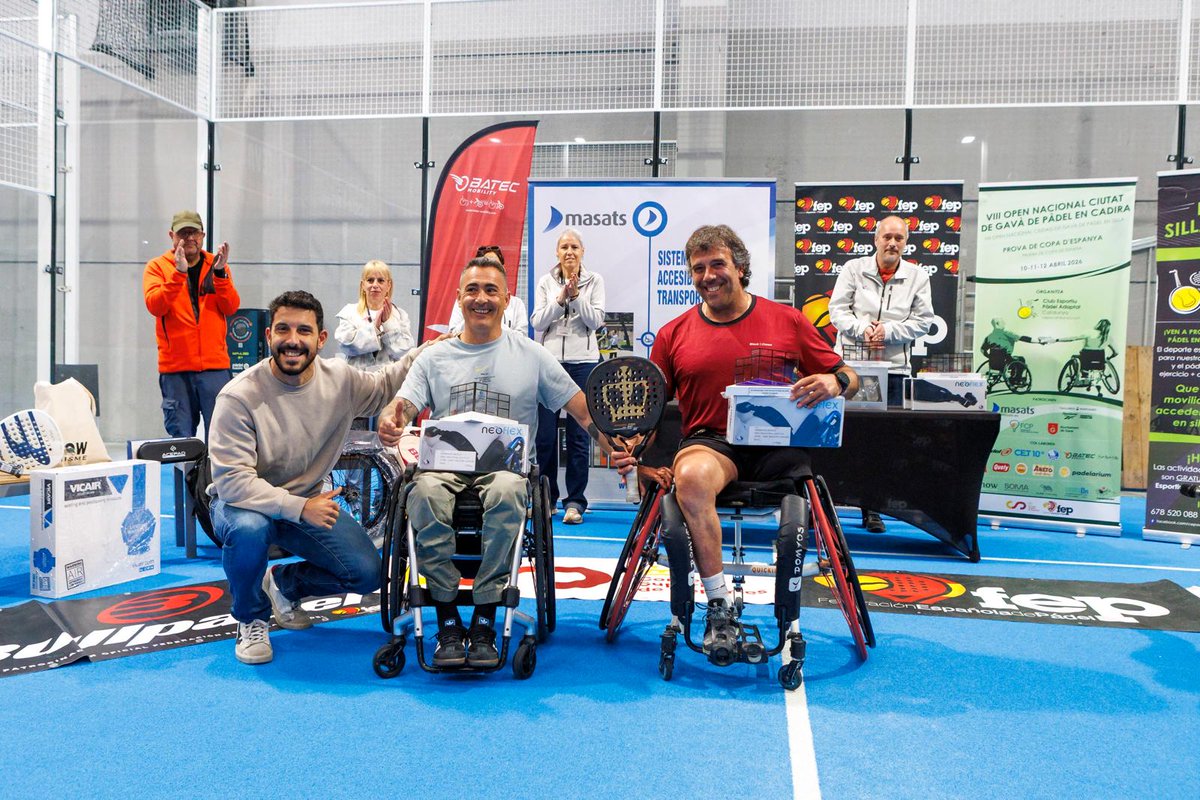 padelfederacion's tweet image. 🏆 El VIII Open Nacional Ciutat de Gavà de Pádel en Silla ya es parte de la historia de nuestro deporte.
La cita, celebrada este fin de semana en Padelarium de Gavà, se convierte en la primera prueba oficial disputada dentro de la estructura de la #FEP