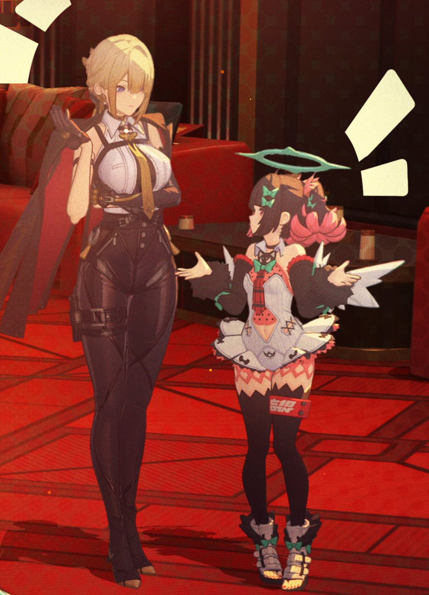 I knew she was short, but I didn't realize she was this short...

For someone around waist-height, she sure does talk big😭