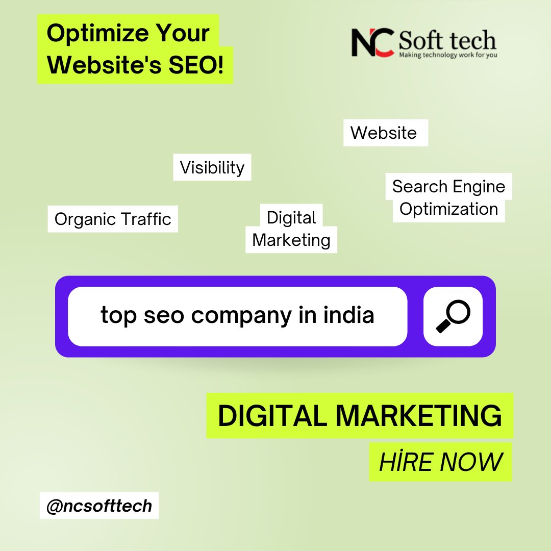 ncsofttech's tweet photo. Rank #1 on Google with India’s Trusted SEO Experts 🚀
Boost your website traffic, leads, and sales with result-driven SEO services. 

#NCSofttech #NCPCSofttech #SEOCompany #SEOAgency #OrganicTraffic #GoogleRankings #QualityLeads #SEOPackages

🌐 Website: https://t.co/HJfeWTPvEt https://t.co/3Z4Emg21D8