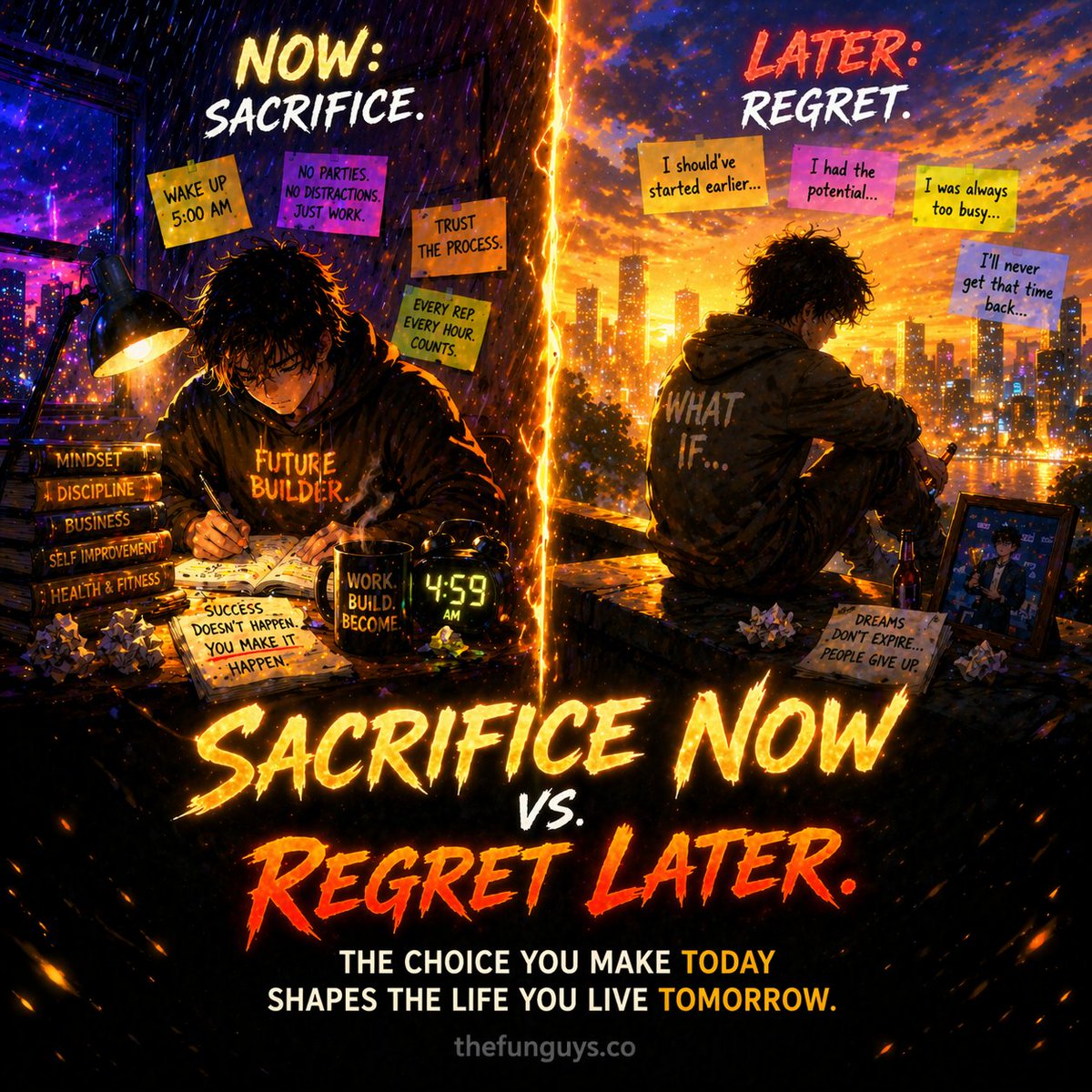 therealfunguys's tweet image. Be honest…

What are you sacrificing today
to build the life you want tomorrow?
#SacrificeNow #NoRegretMindset #DisciplineEqualsFreedom #FutureSelfWins