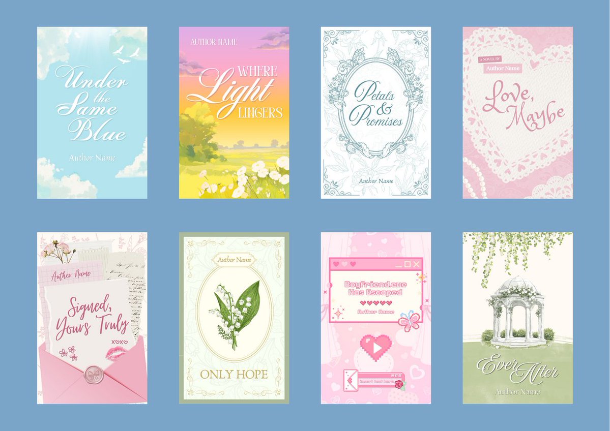 wattpadmenfess_'s tweet image. Hi all! Sender ada beberapa desain cover /wp/ yang pernah kubuat tapi ga kepake karena ga jadi kugarap ceritanya, kira" seperti di gambar. Jadi aku berpikir buat jadiin cover" itu premade, kira-kira apa ada yang minat? 😇