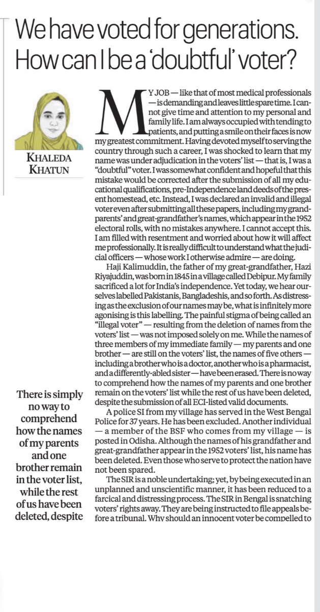 SC declares: "Person born in India has right to remain on electoral role" and then you read this <a href="/IndianExpress/">The Indian Express</a>