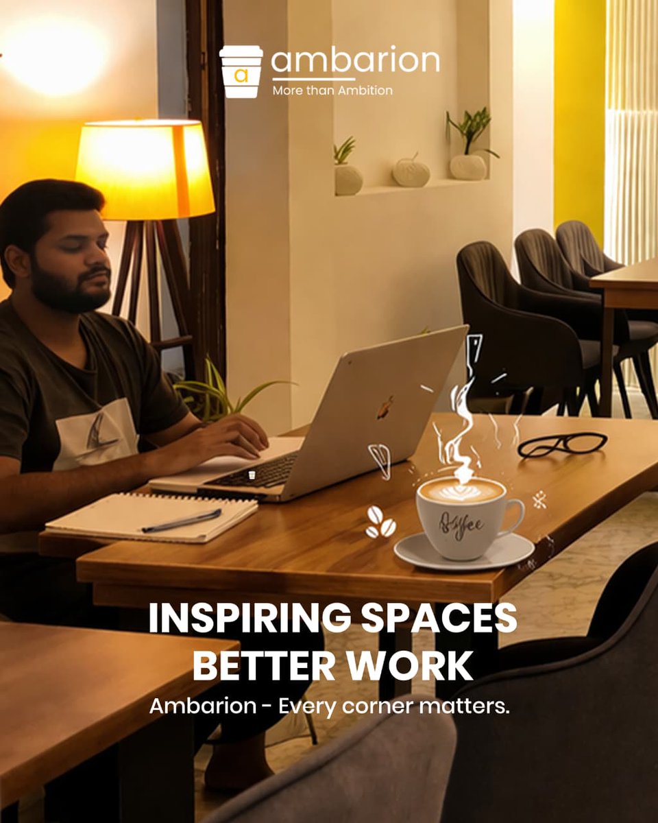 Ambarion_India's tweet image. Your productive workspace is just a coffee away. Join us at Ambarion India ☕️✨

Productivity, Workspace, Ambarion, Professional, Success

#AmbarionIndia #CoworkingSpace #ProductiveVibes #WorkLifeBalance #Ambarion
