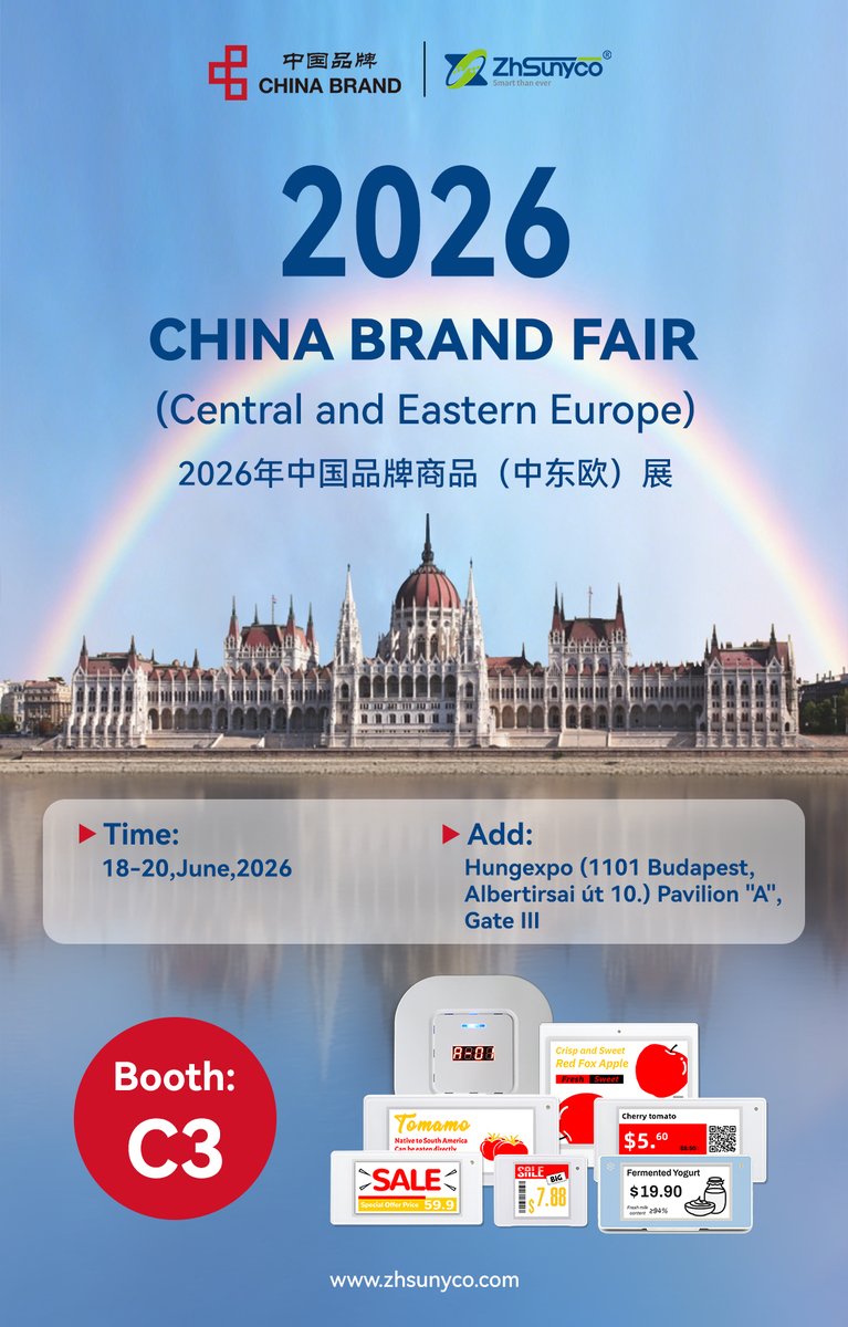 SUNYTechnology's tweet image. 2026 China Brand Fair(Central and Eastern Europe)
#fairshare #ESL #RetailInvestor #DigitalInnovation #newtech