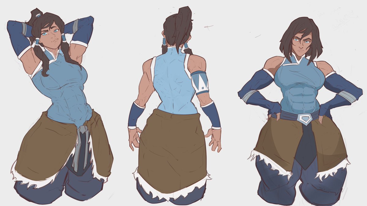 Colored Inspired Korras.