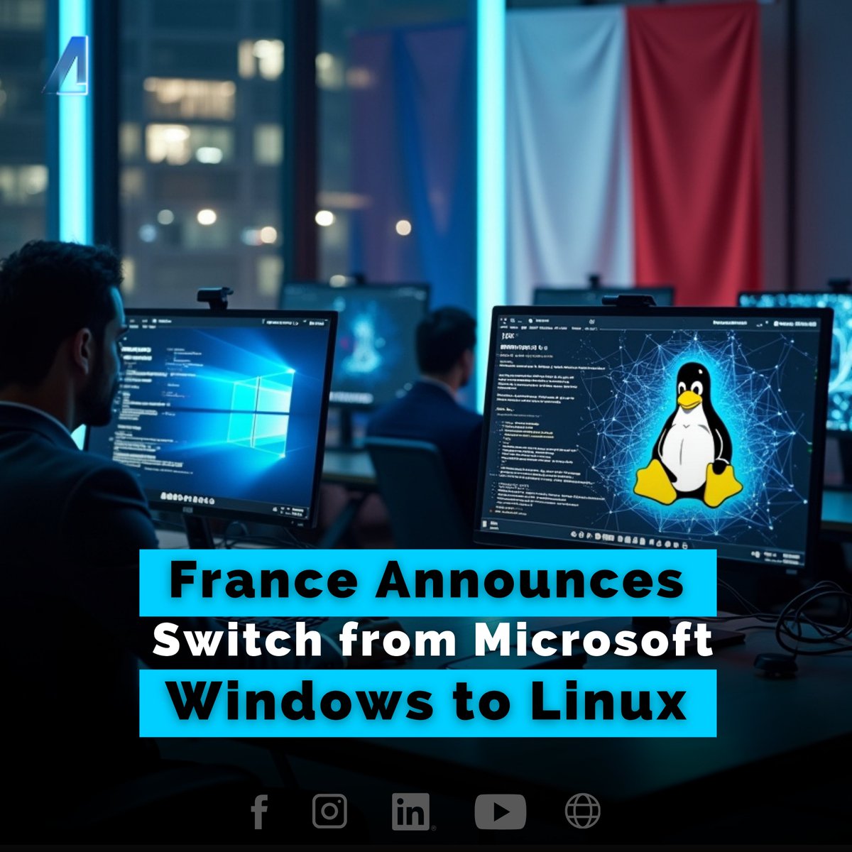 SolutionAlitech's tweet image. Massive shift happening in France!

🖥️ Millions of PCs moving away from Microsoft Windows

🔓 Open-source Linux taking over for better control

🌐 Read more: alitech.io/blog/france-sh…

#Linux #FutureIsNow #DigitalRevolution #AIRevolution #GlobalTrends #Windows #AliTechSolutions