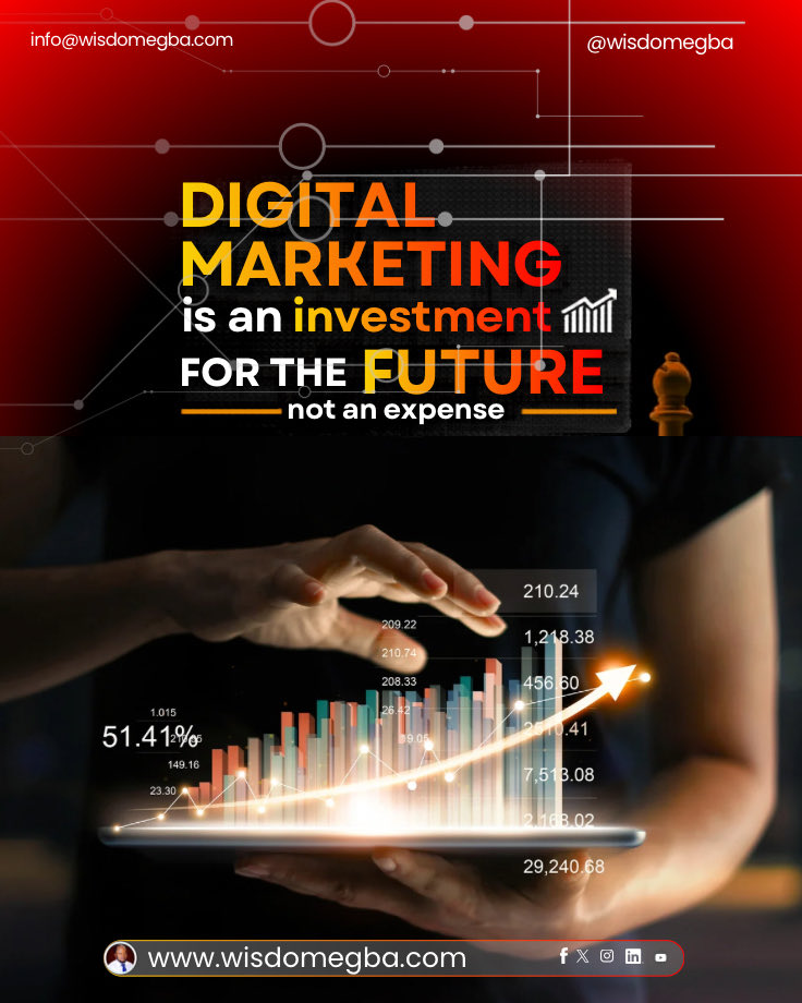 wisdomegbae's tweet image. Digital marketing is not an expense.
It’s a growth asset.

If it’s not generating revenue,
you don’t have a marketing problem,
you have a strategy problem.

We can fix that.

#DigitalStrategy #BusinessGrowth #MarketingThatWorks #ScaleSmart