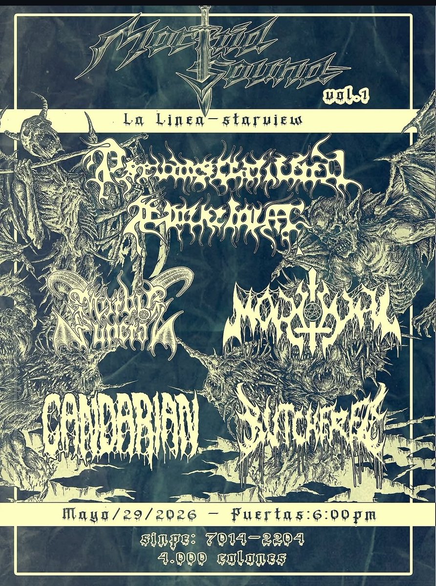 New show announced, 
 May  29,  2026, San Jose, Costa Rica
#metaldeldiablo
#morbidfuneral 
#metalcostarica