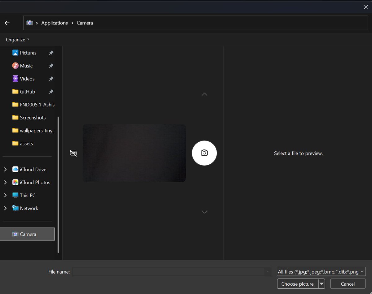 AshishX9's tweet photo. Hold on… When did this feature become a thing?
I was looking for my Surface Laptop 5 OEM wallpaper to set as my desktop wallpaper and noticed a Camera option on the side.
#Microsoft #Windows #MicrosoftWindows #Windows11 #Surface #MicrosoftSurface #WhySoManyHashtags #Insiders https://t.co/F2qgyf62SB