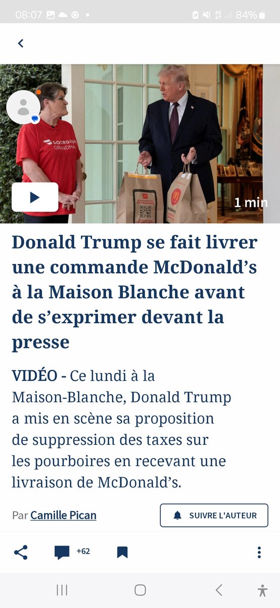 laurence1119436's tweet image. Donald Trump se fait livrer une commande McDonald’s à la Maison Blanche avant de s’exprimer devant la presse
lefigaro.fr/international/…
Ça leur fait un client On préfère tous #BurgerKing ou Five Guys La bœuf pas bonne américaine de l’obésité Michele #Obama 💙💙💙 Médical Care