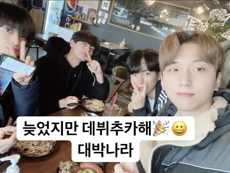 dulohsaimun's tweet photo. it was supposed to be sungmin but junhan ended up joining around august (cmiiw). you can totally see how awkward he still was with the rest of them if you watch their predebut stuff https://t.co/OOrLprFdxG