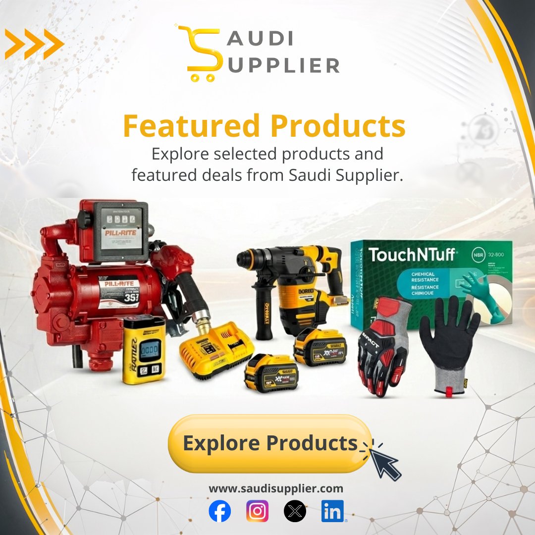Saudi_Supplier's tweet image. Featured Products / Selected Offers

Selected products. Featured deals.

Explore selected products and featured offers across safety, tools, electrical, electronics, and workplace essentials.

#SaudiSupplier #FeaturedProducts #SelectedOffers #KSA