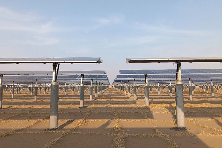 pvmagazine's tweet image. How solar farms shape local climate and vegetation in arid regions: Researchers in China found that PV plants in arid regions create a measurable cool island effect that varies strongly with season,… dlvr.it/TS1m4R #Photovoltaics #EnergyStorage #RenewableEnergy