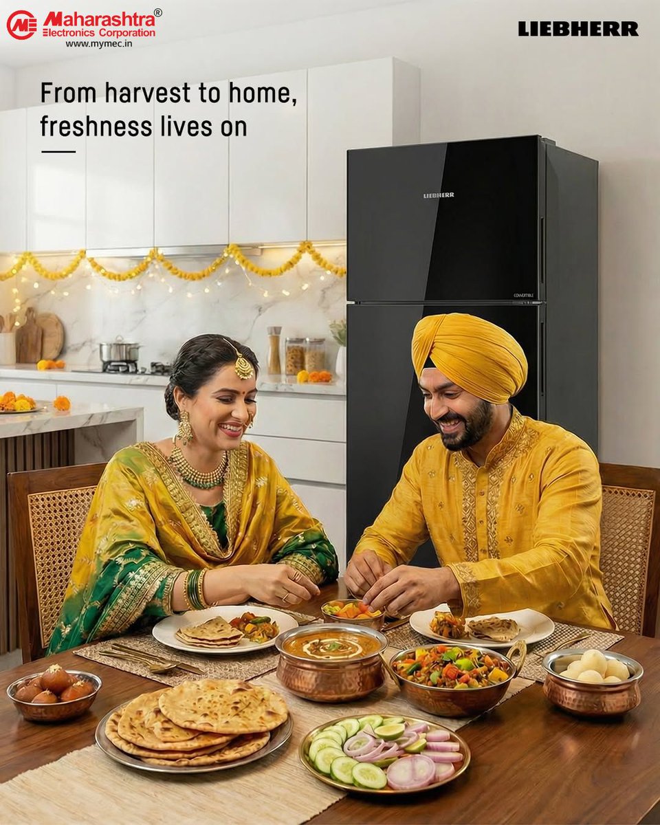 mec_pune's tweet image. From harvest to home, freshness lives on 🌾✨

Celebrate every meal with love, togetherness, and the perfect freshness powered by Liebherr – only at Maharashtra Electronics Corporation.

#FreshnessLivesOn #Liebherr #MEC #SmartLiving #KitchenGoals #FestiveVibes