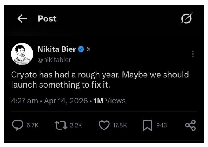 Cliff3Verse's tweet image. Nikita posted this and there has been a lot of wild theories on CT, here is mine 👇

What if X decides to start rewarding creators with crypto maybe in Doge or by launching another coin (The X token)

Web2 users will be forced to discover crypto

What do you think? 🤔