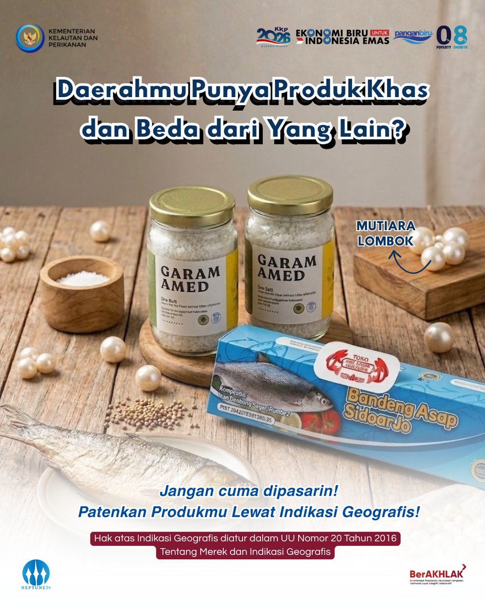 MirnaVerlnanda's tweet photo. Sahabat Bahari, kenapa ikan atau produk perikanan dari daerah tertentu rasanya beda dan khas banget? 
Bukan kebetulan, produk khas daerah ini dipengaruhi oleh kondisi alam, suhu air, hingga cara masyarakat lokal mengolahnya. https://t.co/zXk2CBrPNf