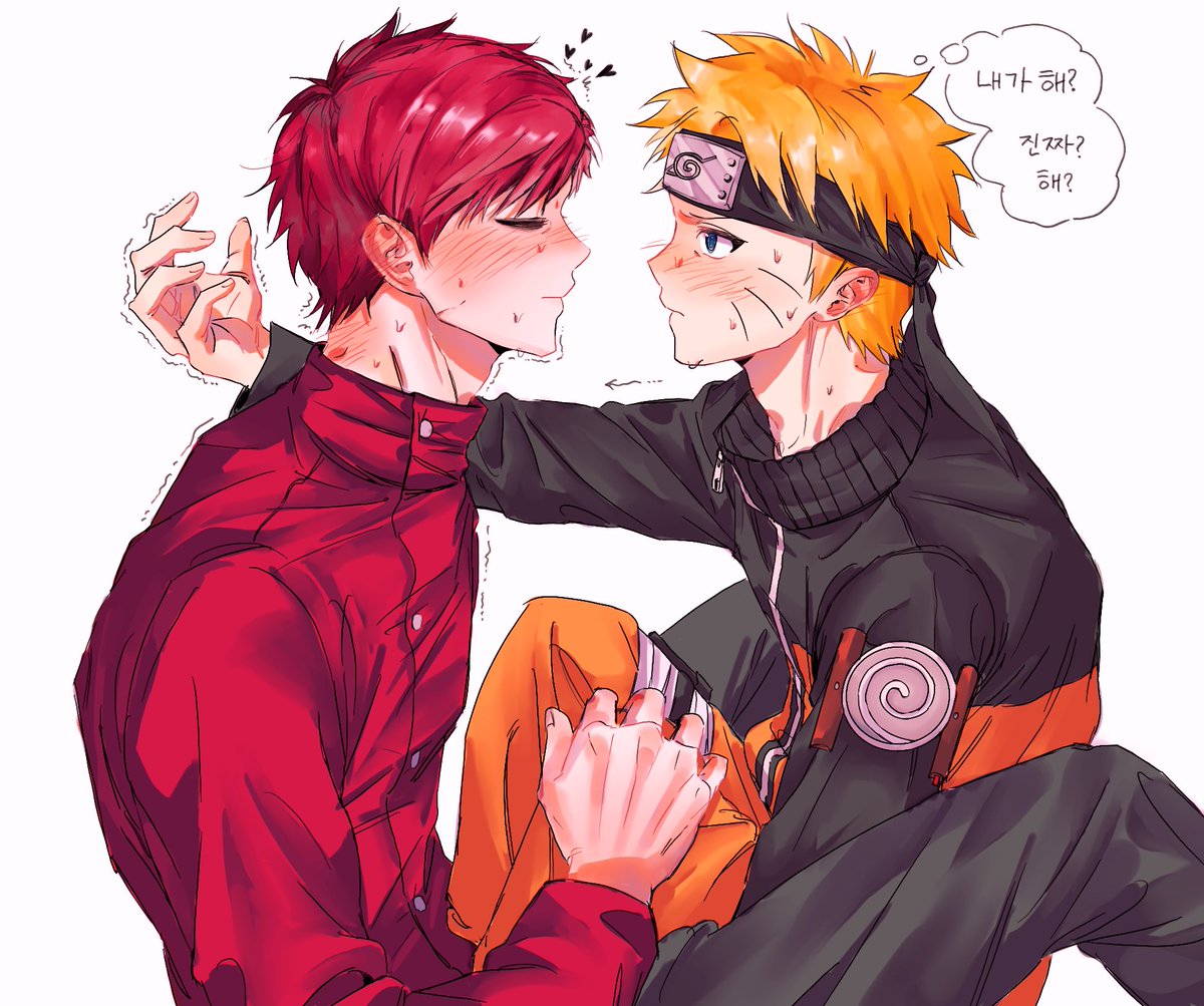 fuhye006's tweet photo. #gaanaru #naruto #gaara 
뽀뽀직전 가아나루❤️🍥
(트레틀사용) https://t.co/utkmY3jXwa