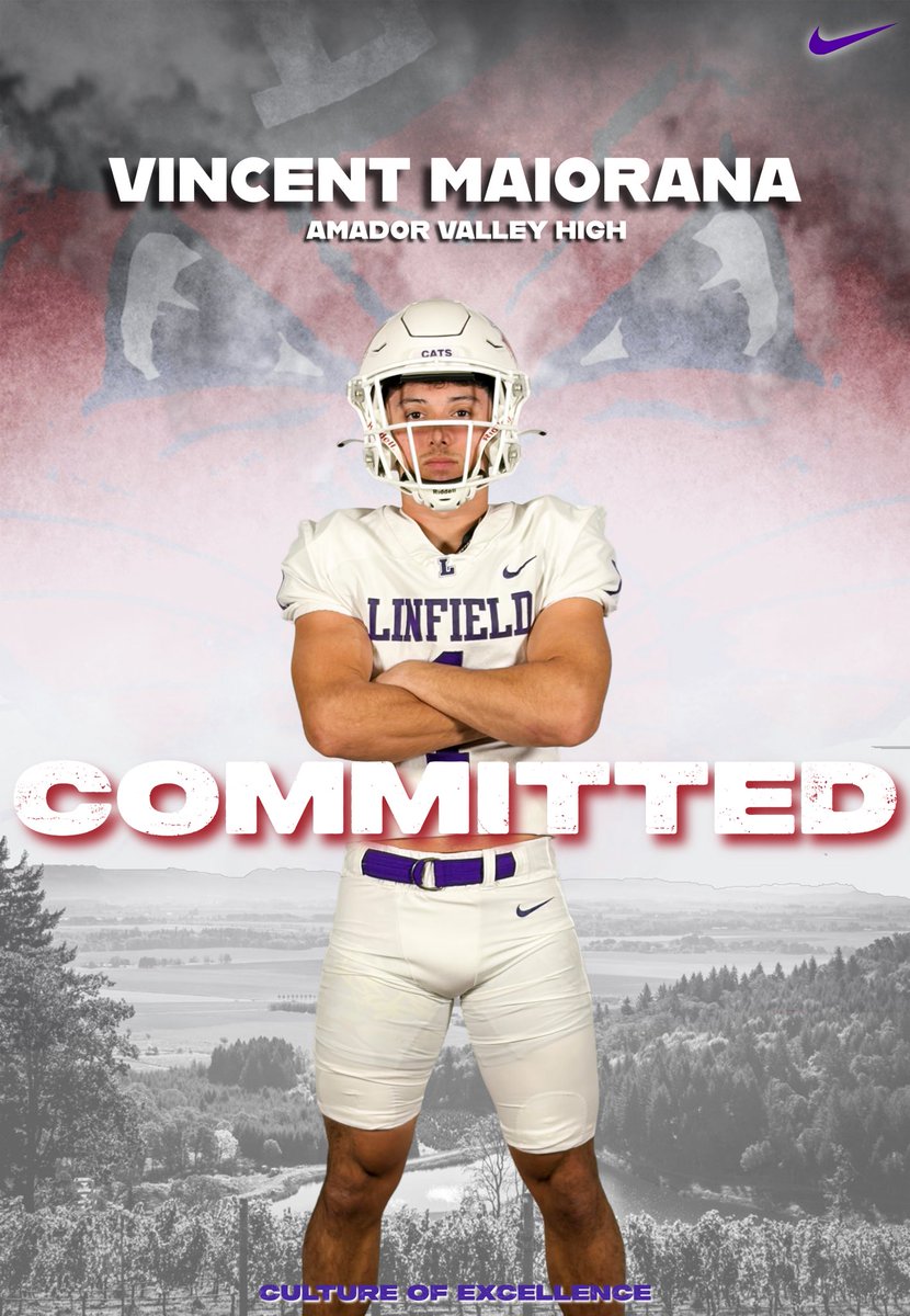 vmaiorana62's tweet photo. Grateful for the opportunity to make my commitment and ready to work! 🟣🔴
@CoachSmithCats @CoachPip35 @LinfieldFB @AVHSFootball16 https://t.co/WWJpbEzIH7